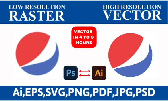 I will vectorize your logo OR a vector illustration in ai, svg, eps ...