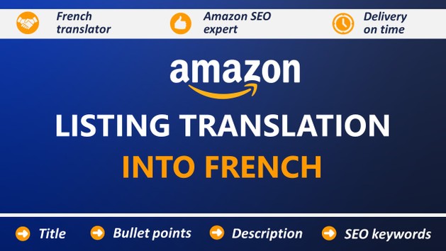 I will translate your listing into French for Amazon France by Carine_Web