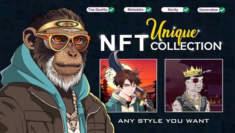 I will design unique doodle NFT art collection by dinesh091216