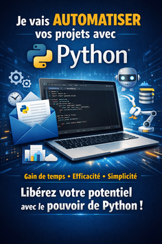 Je vais automatiser votre projet avec python par MamyRaharijaona