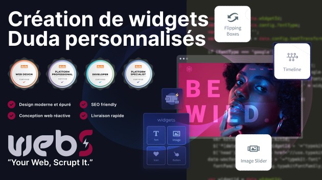 Je vais créer un widget personnalisé pour votre site Duda par flexsnaps
