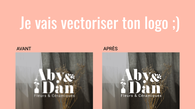 Je vais vectoriser votre logo pixelisé par lolau