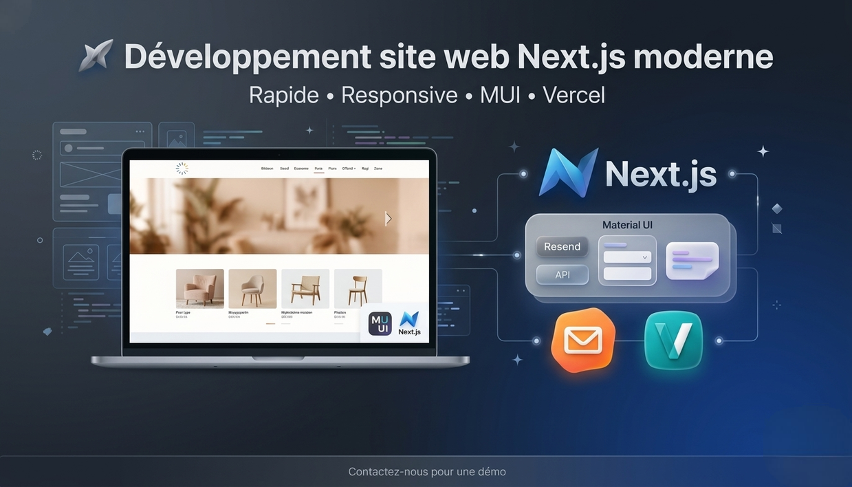 Je vais créer votre site Next.js ultra-rapide et optimisé pour Google ...