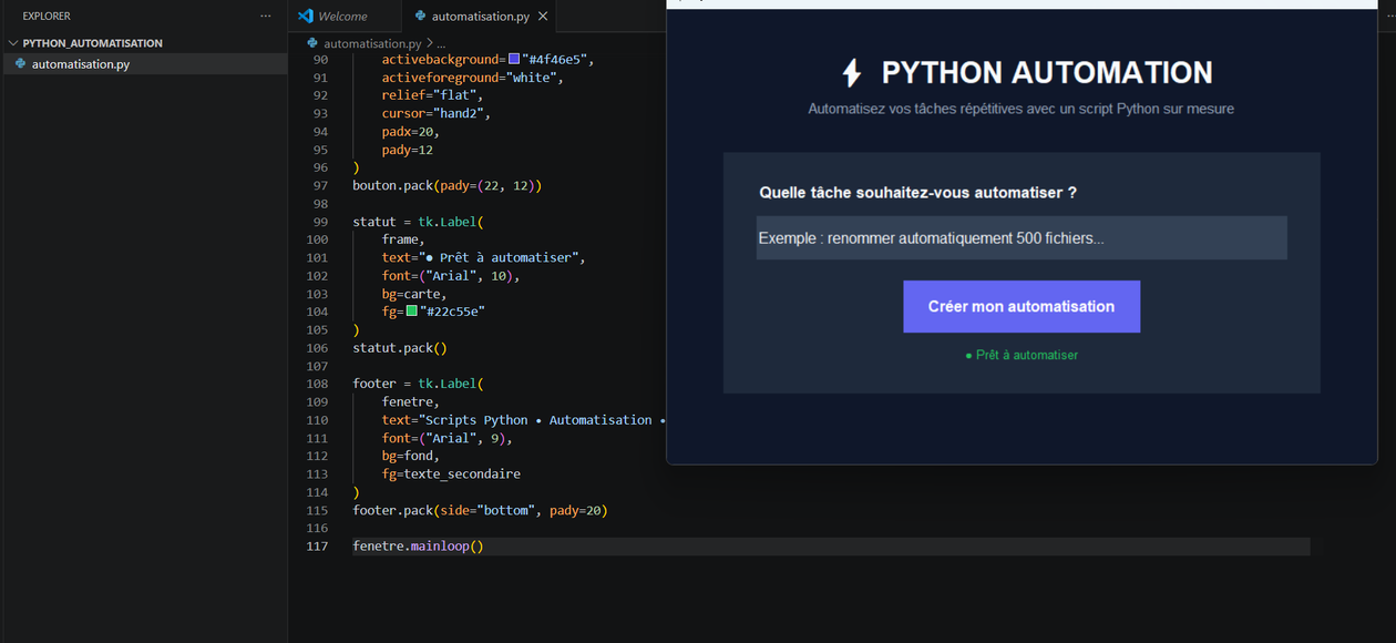 Je vais créer un script python sur mesure pour automatiser vos tâches ...