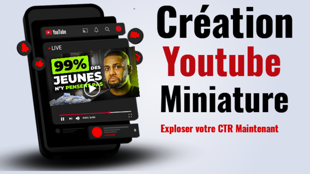 Je vais créer votre miniature YouTube professionnelle par WFE
