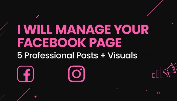 I will Manage your facebook page and create 5 professional posts by ...
