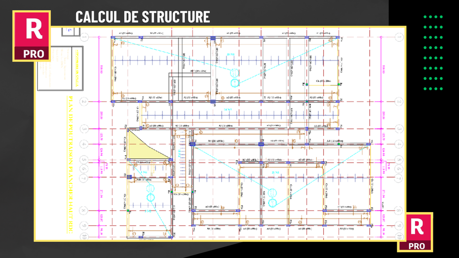 Je vais réaliser le calcul de structure complet pour votre bâtiment ...
