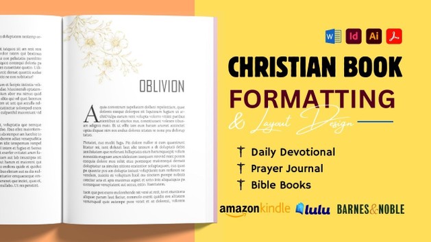 I will design bible stories, format christian books, daily devotional ...