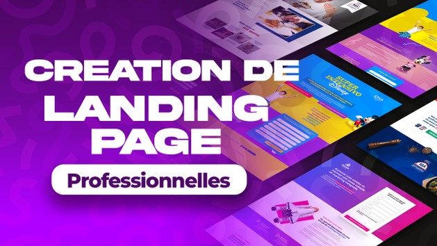 Je vais créer votre landing page pro pour convertir vos visiteurs en ...