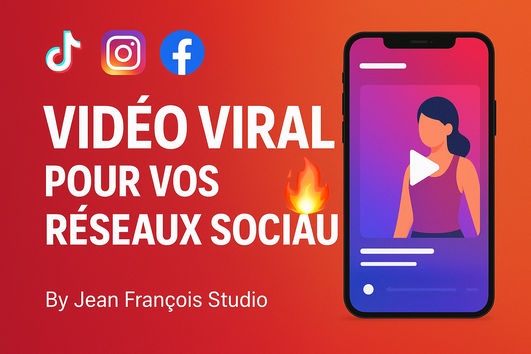 Je vais créer une vidéo publicitaire virale pour vos réseaux sociaux ...