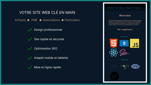 Je vais créer votre site web professionnel, moderne et responsive par ...