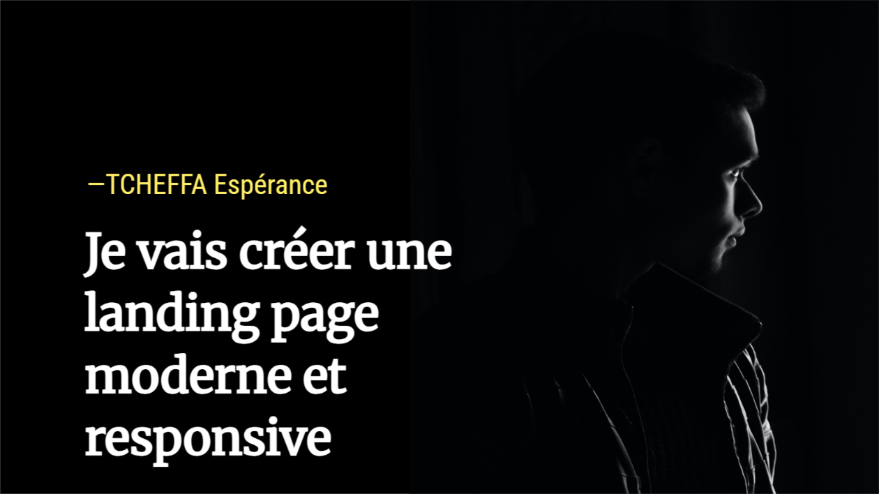 Je vais créer une landing page moderne et responsive par Pearl_8