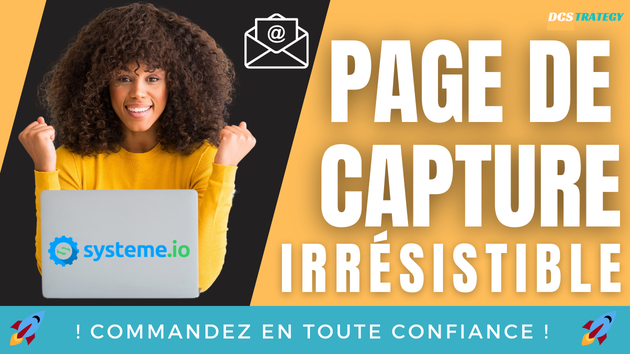 Je vais concevoir votre page de capture ou Landing page avec Système.io ...