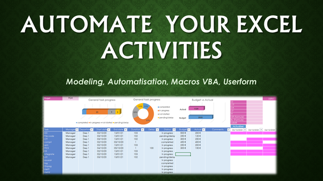 I will automate your Excel activities by TommyR