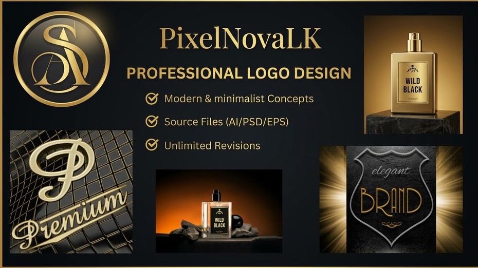 I will design a professional logo for your brand by pixel_nova_lk
