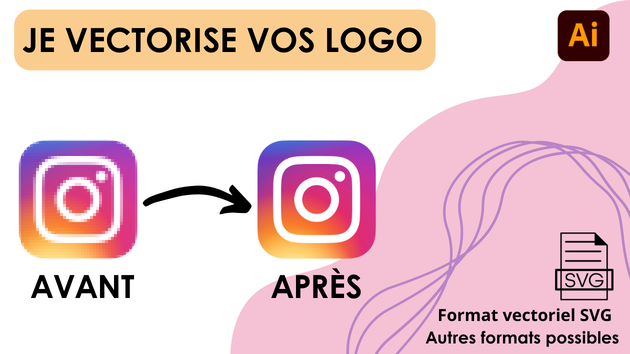 Je vais vectoriser votre logo pixelisé par Julie_C