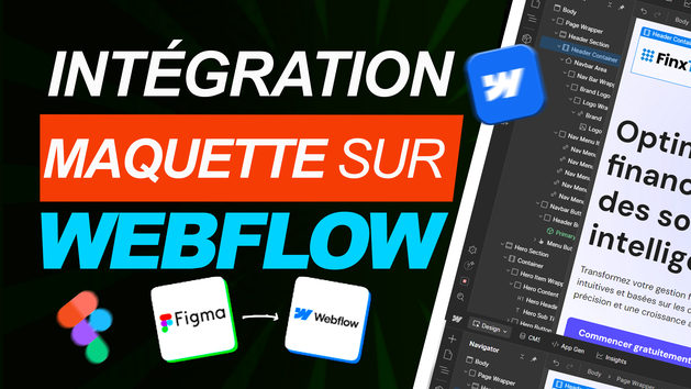 Je vais utiliser webflow pour faire l'intégration de votre maquette ...