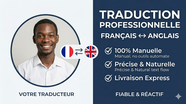 Je vais réaliser votre traduction fluide de 200 mots et plus ...