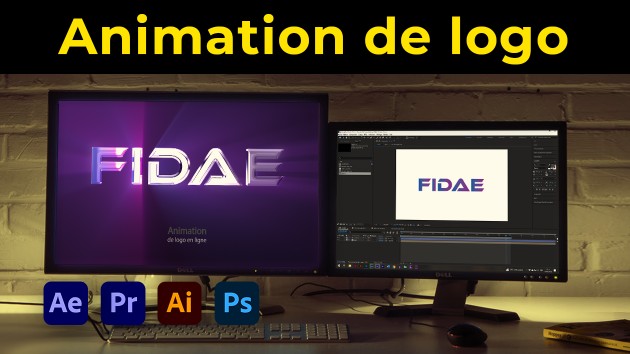 Je vais créer une animation de logo personnalisée en ligne par Fidae