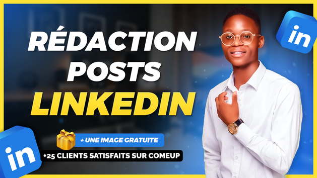 Je vais rédiger vos posts LinkedIn pour attirer des prospects qualifiés ...
