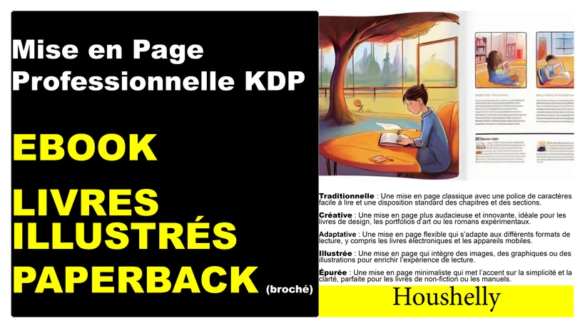 Je vais faire la mise en page de votre ebook/mise en page de vos