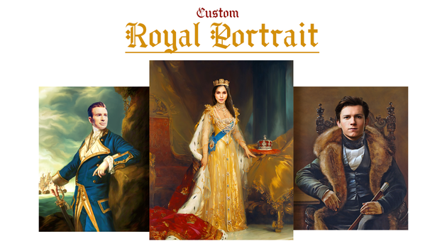 Portrait Royal Personnalisé – Échange De Visage – Toile Ou Papier – Art Historique