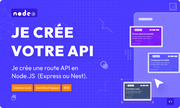 Je vais crée une route API en Node.JS pour votre application par ...