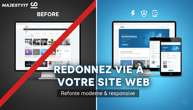 Je vais réaliser la refonte et moderniser votre site web existant par ...