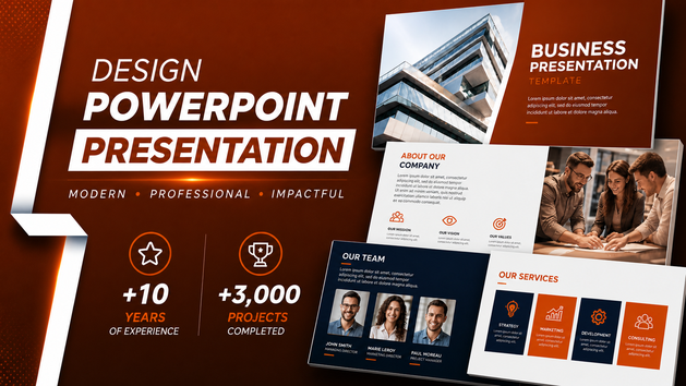 I will create a professional PowerPoint design by FMK