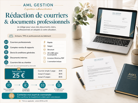 Je vais rédiger vos courriers et documents administratifs ...