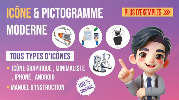 Je vais créer des icônes personnalisées et des illustrations ...