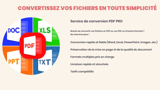 Je vais convertir vos fichiers en PDF et PDF en d'autres formats par ...