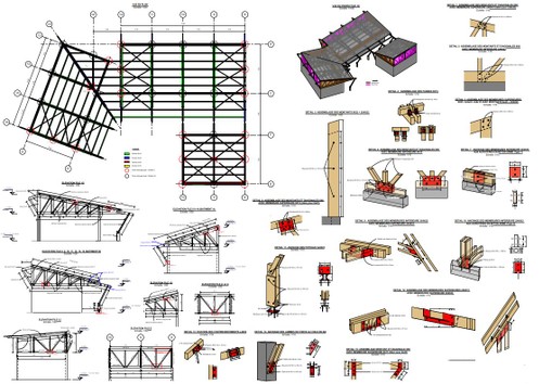 Je vais concevoir et dimensionner vos plans de charpentes bois et ...