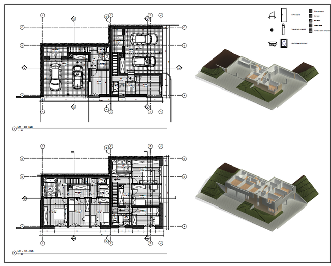 Je vais modéliser votre projet en modèle 3D BIM avec Revit par RC ...