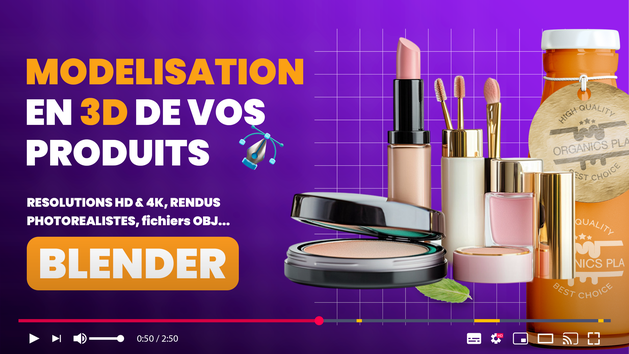 Je vais créer des visuels 3D photoréaliste pour vos produits et booster ...