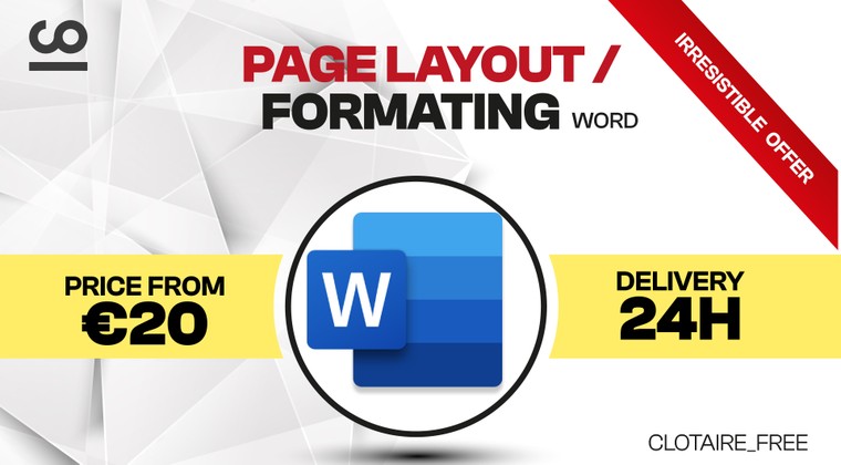 I will make the layout/format of your document by Clotaire_free