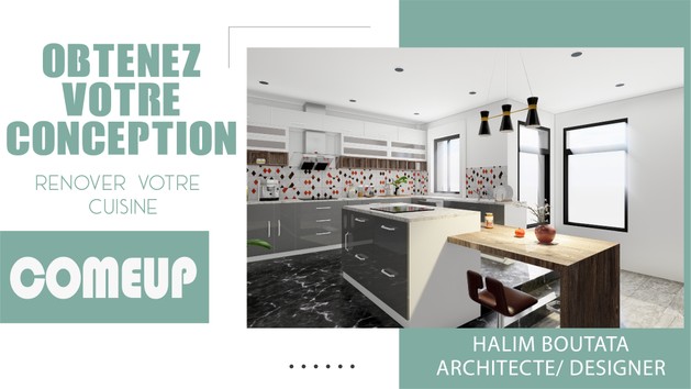 Je vais faire la conception et le design intérieur de votre cuisine par ...