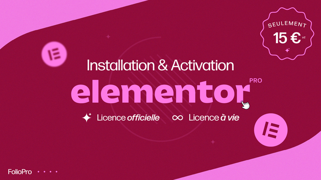 Je vais installer Elementor Pro sur votre site WordPress par FolioPro