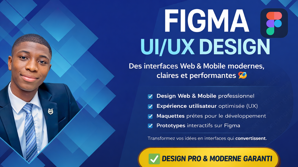 Je vais créer le design UI/ UX de votre site web ou application mobile ...
