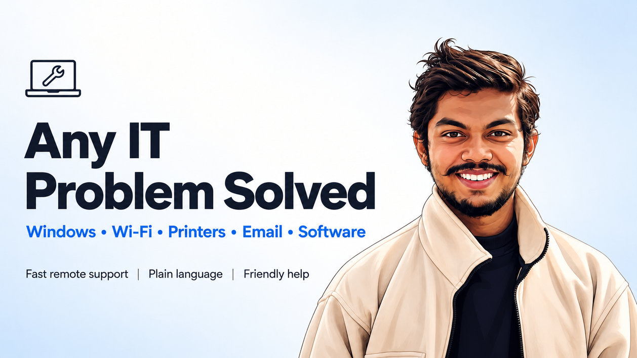 I will will help you to solve any day to day IT problem by nipun