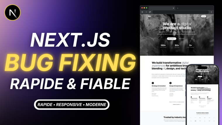 Je vais corriger les bugs sur votre site Next.js rapidement et ...
