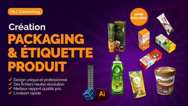 Je vais créer votre packaging et étiquette produit par NLI_consulting