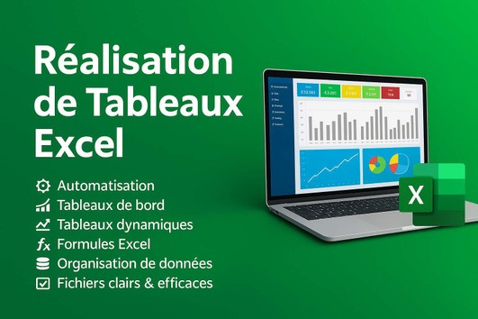 Je vais créer, optimiser et automatiser vos tableaux Excel par Asterra
