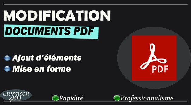 Je vais modifier les informations/détails de vos documents PDF par ...