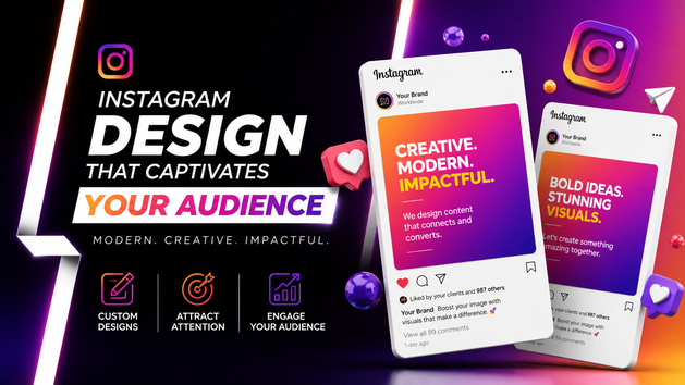 I will create the graphic design for an Instagram post for your IG feed ...