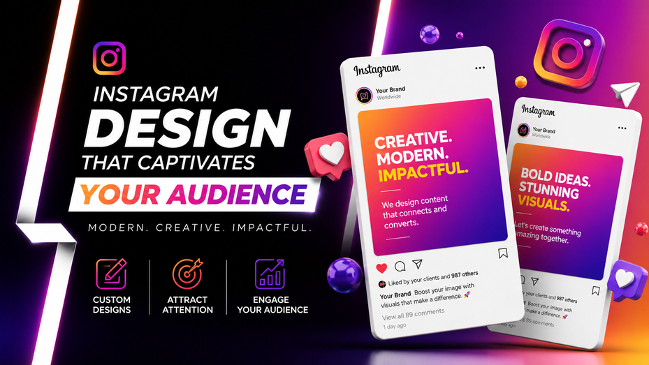I will create the graphic design for an Instagram post for your IG feed ...