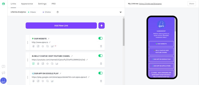 Je vais créer et optimiser le lien Linktree de votre compte instagram ...