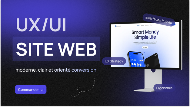 Je vais créer la maquette UI/UX design de votre site web par mmichel ...