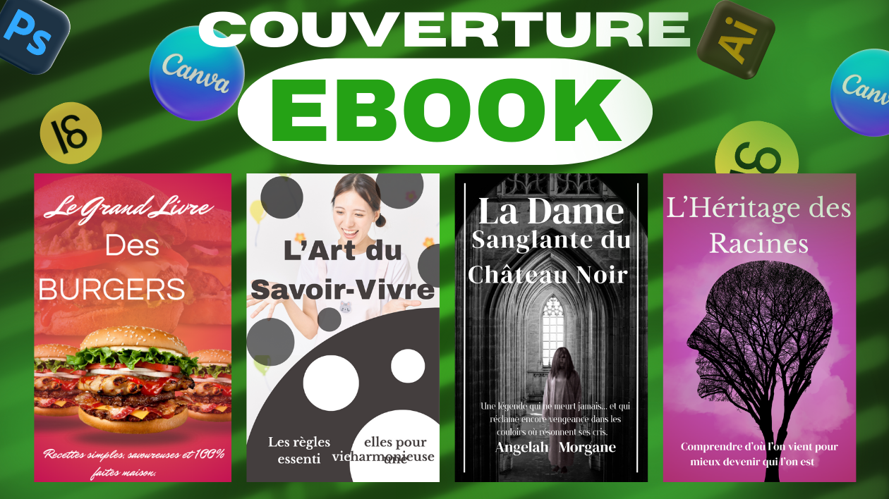 Je vais créer une couverture debook et livre broché professionnelle et ...