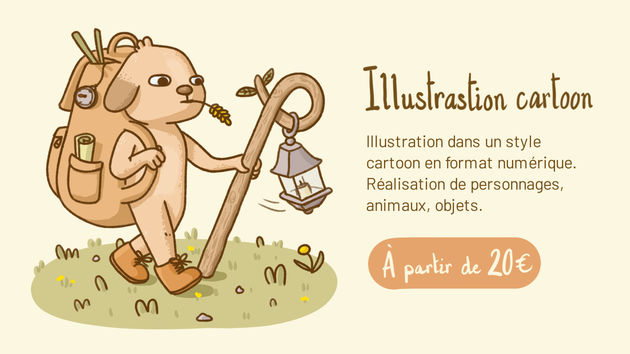 Je vais créer votre illustration en digital painting dans un style ...